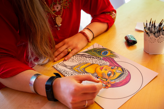 Cours de peinture méditative des formes sacrées du divin avec Gayatri Dasi - 30 août 2025
