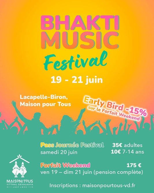 Bhakti Music Festival - 19, 20, 21 juin 2026